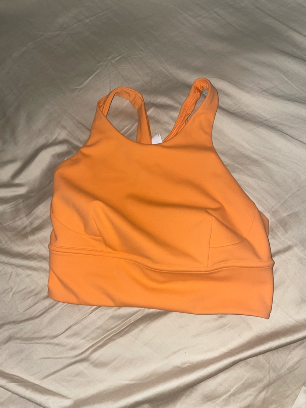 lululemon athletica Orange High-Neck Sports Bra